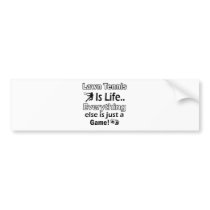 Lawn Tennis Gift items Bumper Stickers