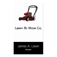 Lawnmower Business Card