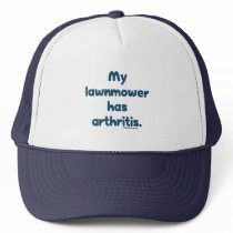 Lawnmower Has Arthritis Mesh Hats
