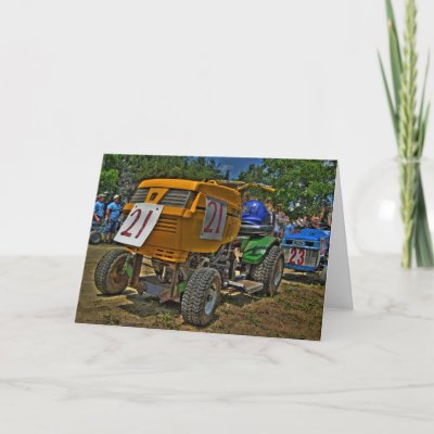 Auto Racing Christmas Cards on Lawnmower Racing Card  4   Blank From Zazzle Com