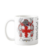 Lawrence Family Coat of Arms Mug by NemethArt Lawrence Family Coat of Arms Mug
