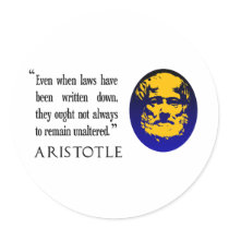 Laws, Aristotle sticker set