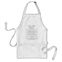 Laws of the Kitchen aprons