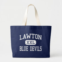 Lawton - Blue Devils - High - Lawton Michigan Tote Bags