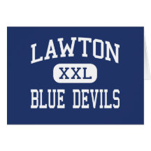 Lawton - Blue Devils - High - Lawton Michigan Card