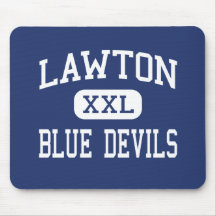 Lawton - Blue Devils - High - Lawton Michigan Mouse Mat