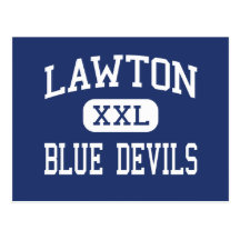 Lawton - Blue Devils - High - Lawton Michigan Post Cards
