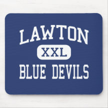 Lawton Blue Devils Middle Lawton Michigan Mousepads