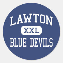 Lawton Blue Devils Middle Lawton Michigan Sticker