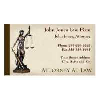 Lawyer Attorney Symbol Legal Business Card