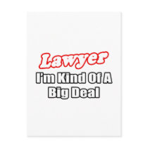 Lawyer...Big Deal Post Card