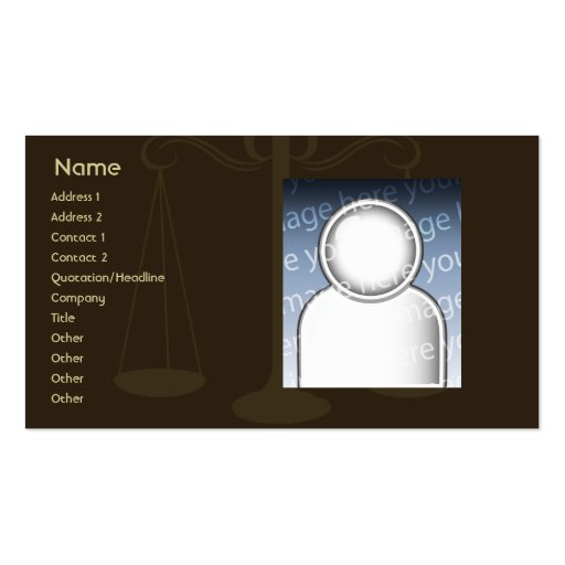 Lawyer - Business Business Card (front side)