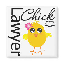 Lawyer Chick Refrigerator Magnets