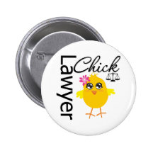 Lawyer Chick Pinback Button