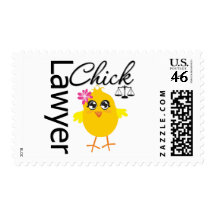 Lawyer Chick Postage Stamps