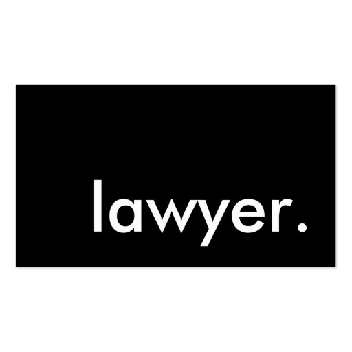 lawyer. (color customizable) business card (front side)