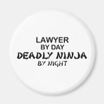 Lawyer Deadly Ninja by Night Fridge Magnet