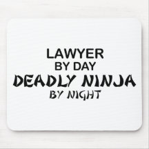 Lawyer Deadly Ninja by Night Mouse Pads