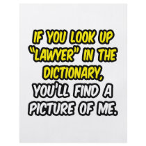 Lawyer In Dictionary...My Picture Full Color Flyer