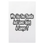 Lawyer Joke...Two Thumbs Custom Stationery