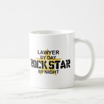 Lawyer Rock Star by Night mugs