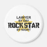 Lawyer Rock Star by Night Fridge Magnets