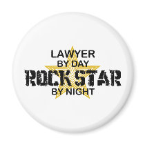Lawyer Rock Star by Night magnets