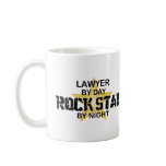 Lawyer Rock Star by Night mugs