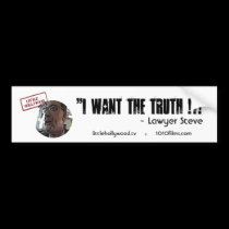 Lawyer Steve Bumper Sticker bumper stickers