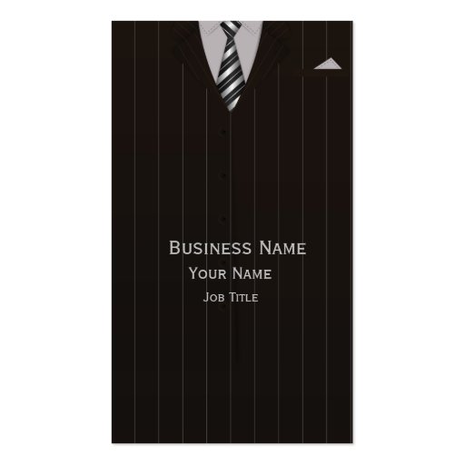 Lawyer's & Attorney Business Suit Business Card (front side)