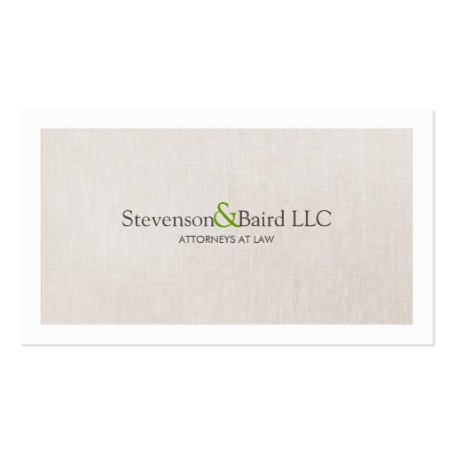 Lawyers Business Card (front side)