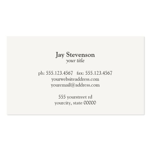 Lawyers Business Card (back side)