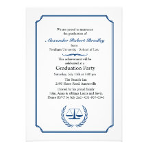 Lawyers Corner Graduation Invitation