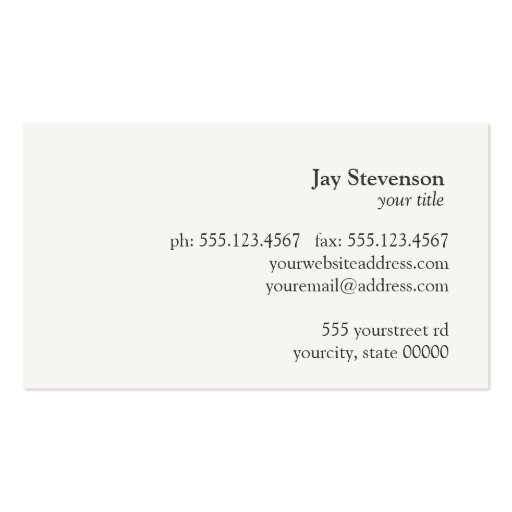 Lawyers Justice Scale Logo  Business Card (back side)