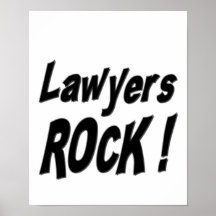 Lawyers Rock! Poster Print