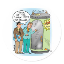 Lawyers Talk About Time Machine Round Sticker