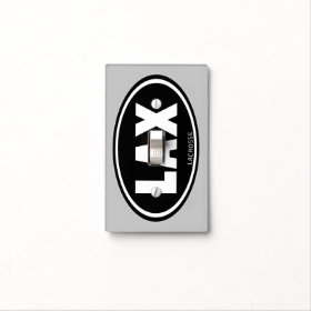 LAX Oval Lacrosse Switch Plate Covers