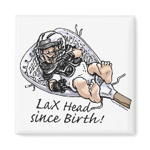 Laxhead_born_zazzle magnets by mudgestudios Laxhead_born_zazzle magnets