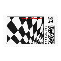 Layed out stamps