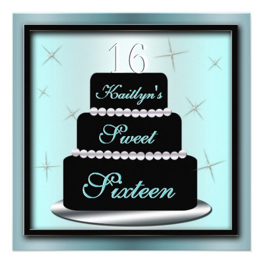 Layered Cake Birthday Party Invite