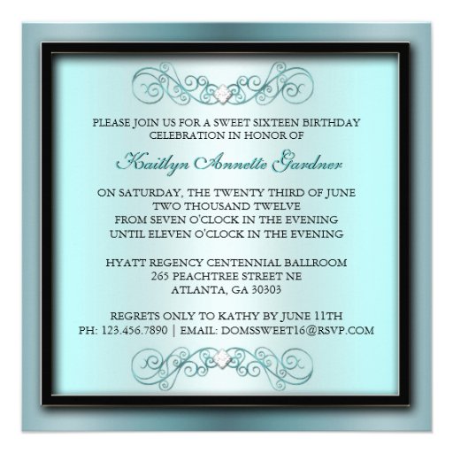 Layered Cake Birthday Party Invite