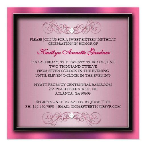 Layered Cake Birthday Party Invite