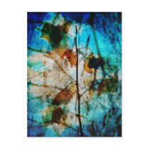 Layered Leaves postcards by bluerabbit Layered Leaves postcards