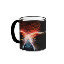 Layers of flame mugs