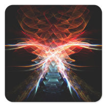 Layers of flame stickers
