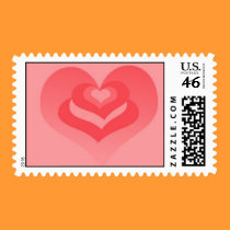 Layers of love heart stamp stamps