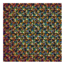 Layers of Shapes Pattern posters