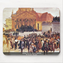Laying Out The Märzgefallenen By Adolph Menzel Mouse Pad