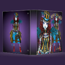"Layla" Steampunk Circus Tattoo Sideshow Binder