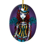 "Layla" Steampunk Circus Tattoo Sideshow Ornament